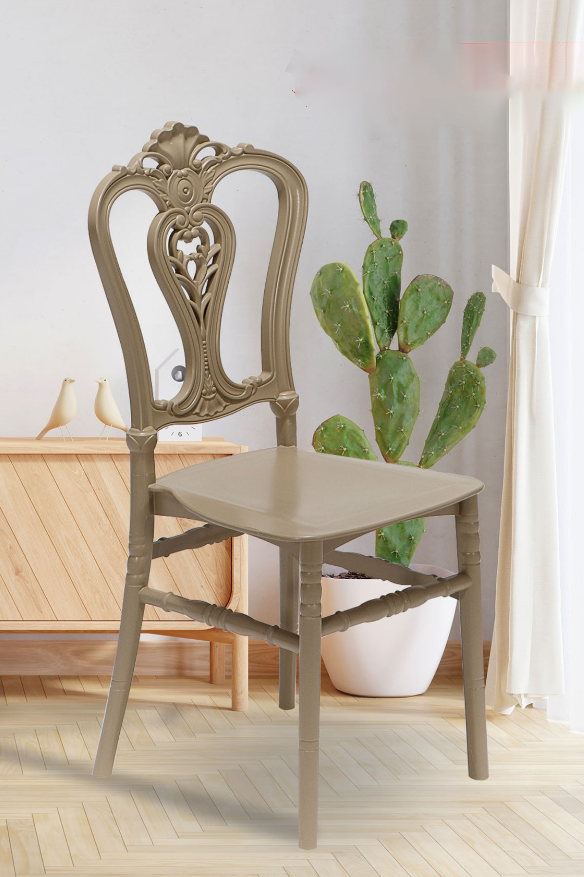 4 Pcs. Carisma Cappucino Chairs / Balcony-Garden-Kitchen