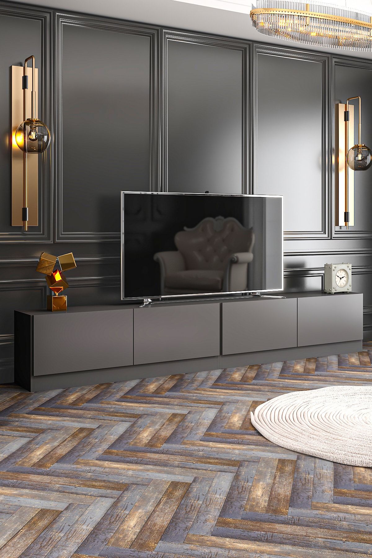 Lake TV Unit Anthracite