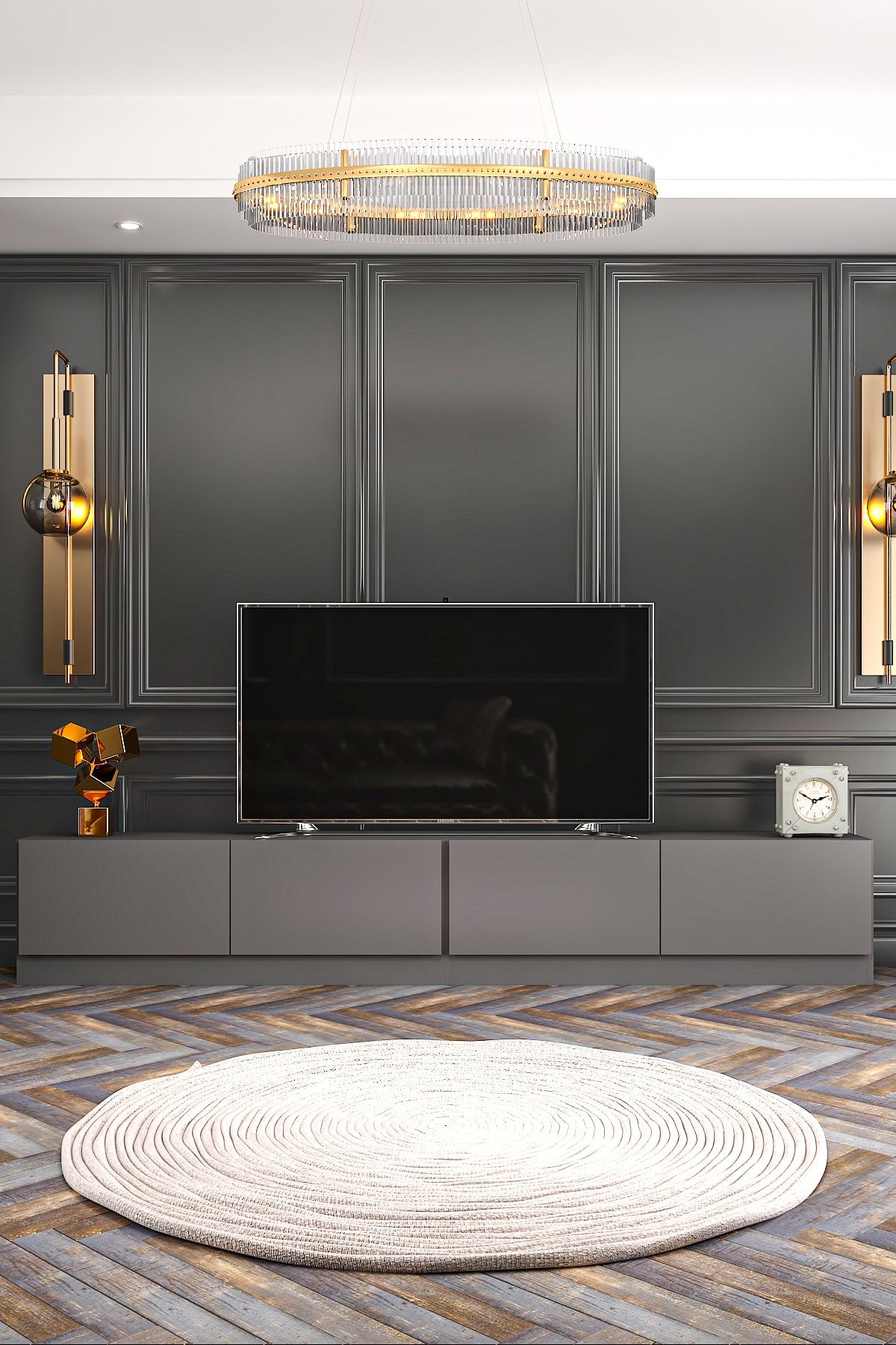 Lake TV Unit Anthracite