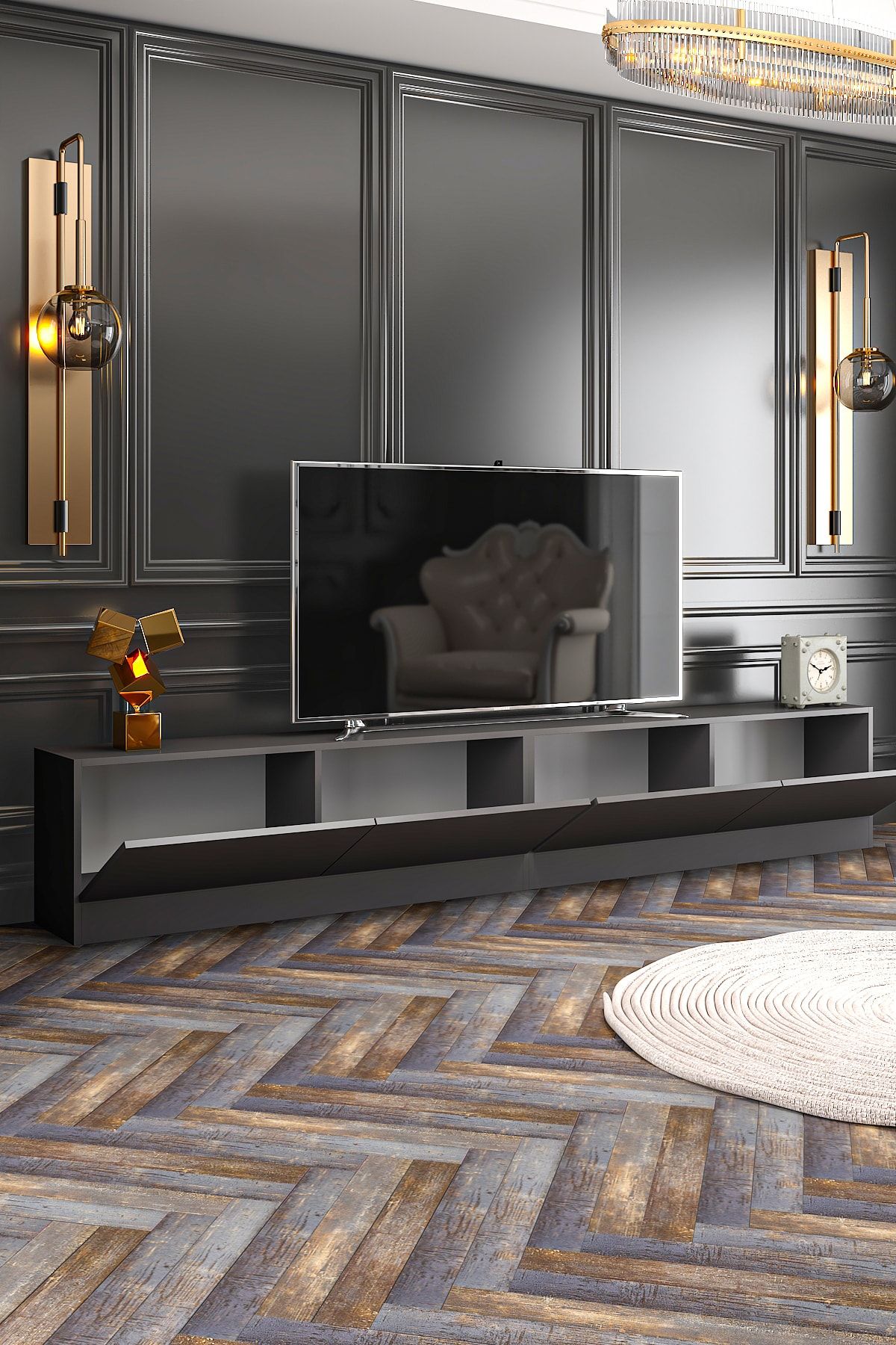 Lake TV Unit Anthracite