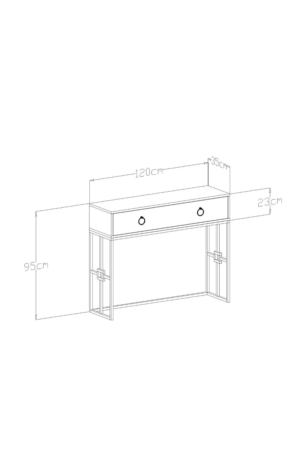 Cassandra Drawer White Silver Tape Black Iron