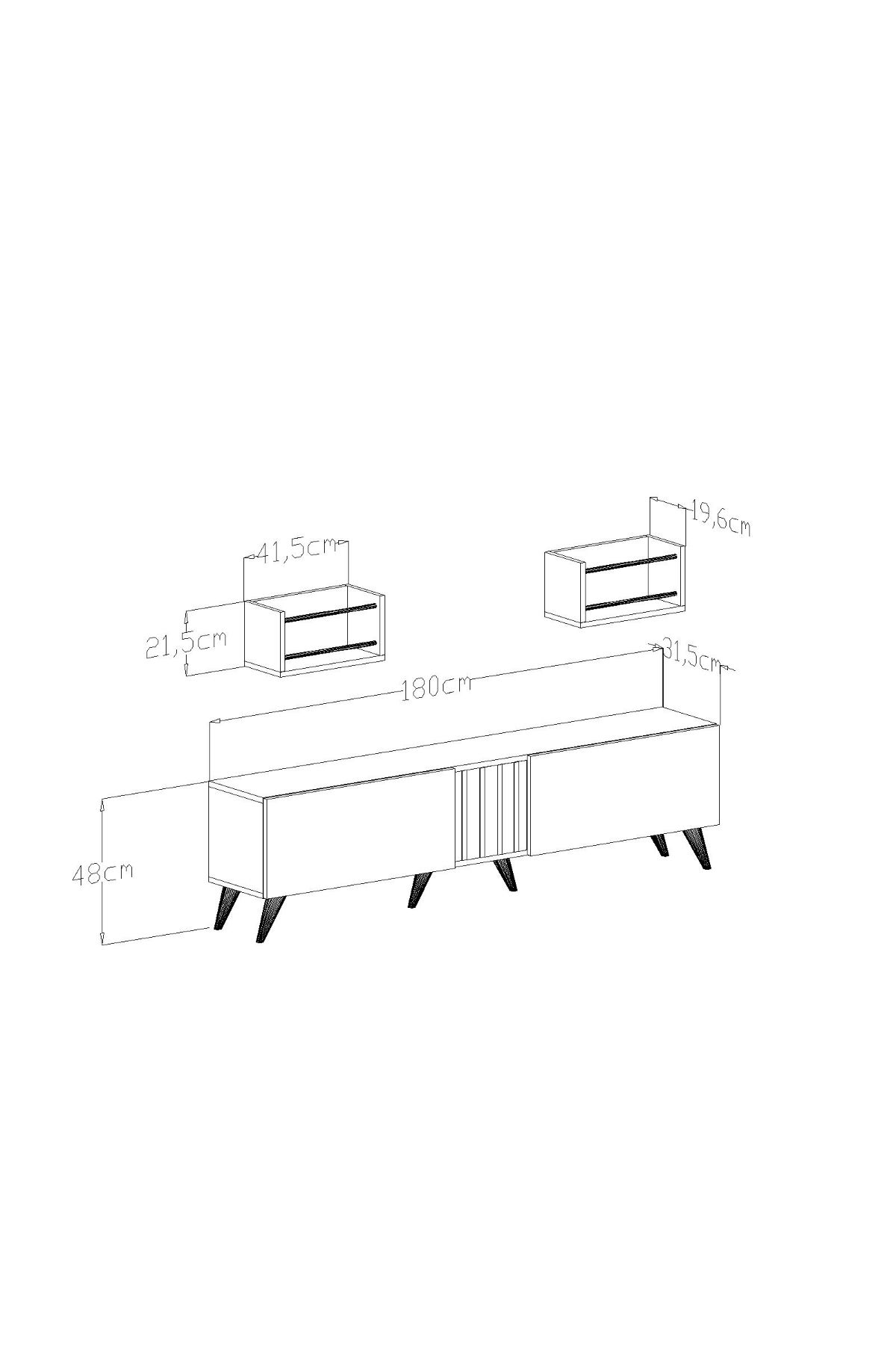 HOLMES TV UNIT WHITE