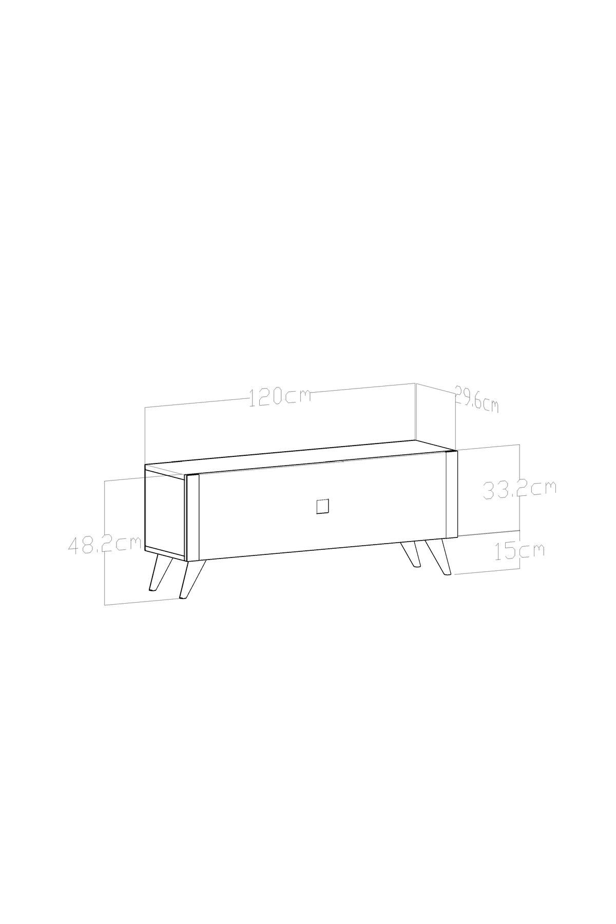 GRACE TV UNIT WHITE GOLD