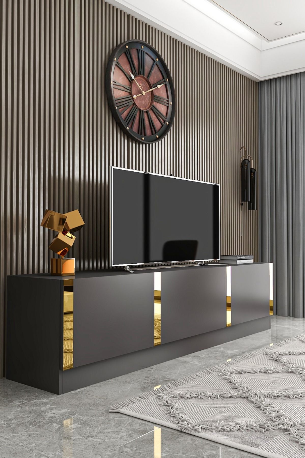 Law Anthracite TV Unit