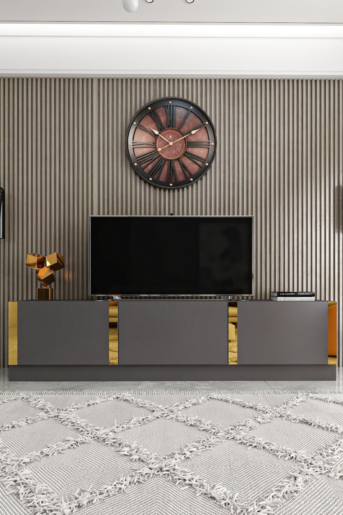 Law Anthracite TV Unit