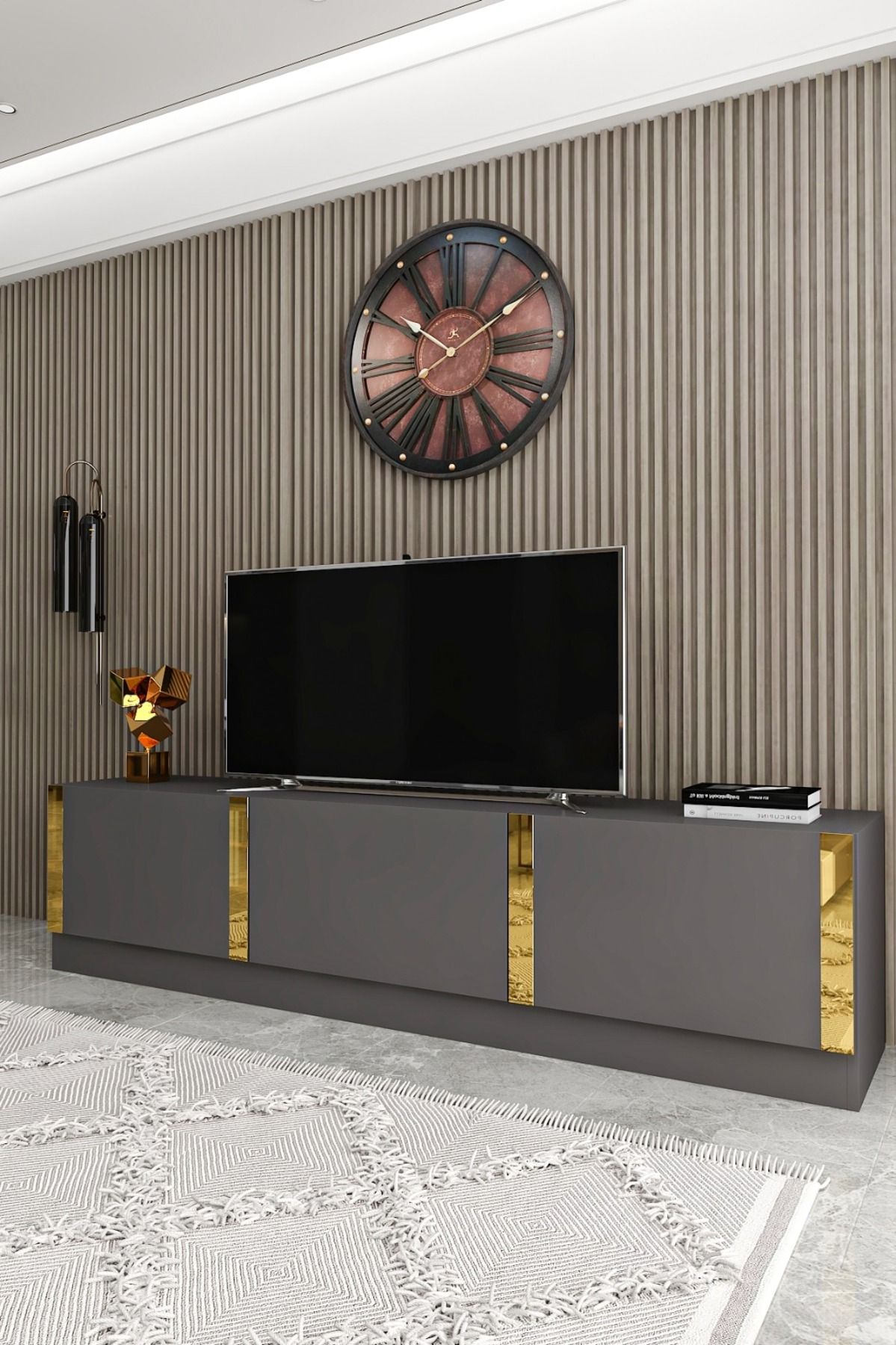 Law Anthracite TV Unit