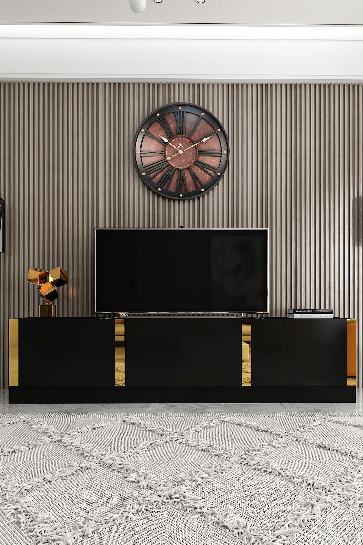 Law Black TV Unit