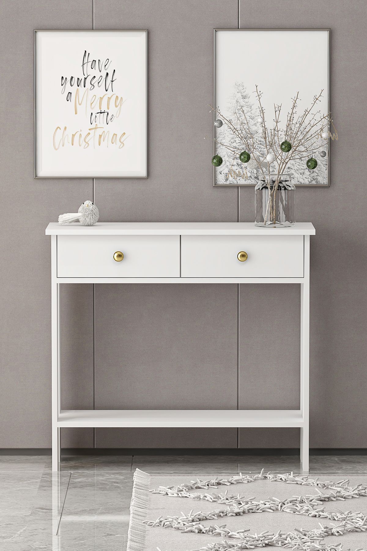 Lilac Drawer White