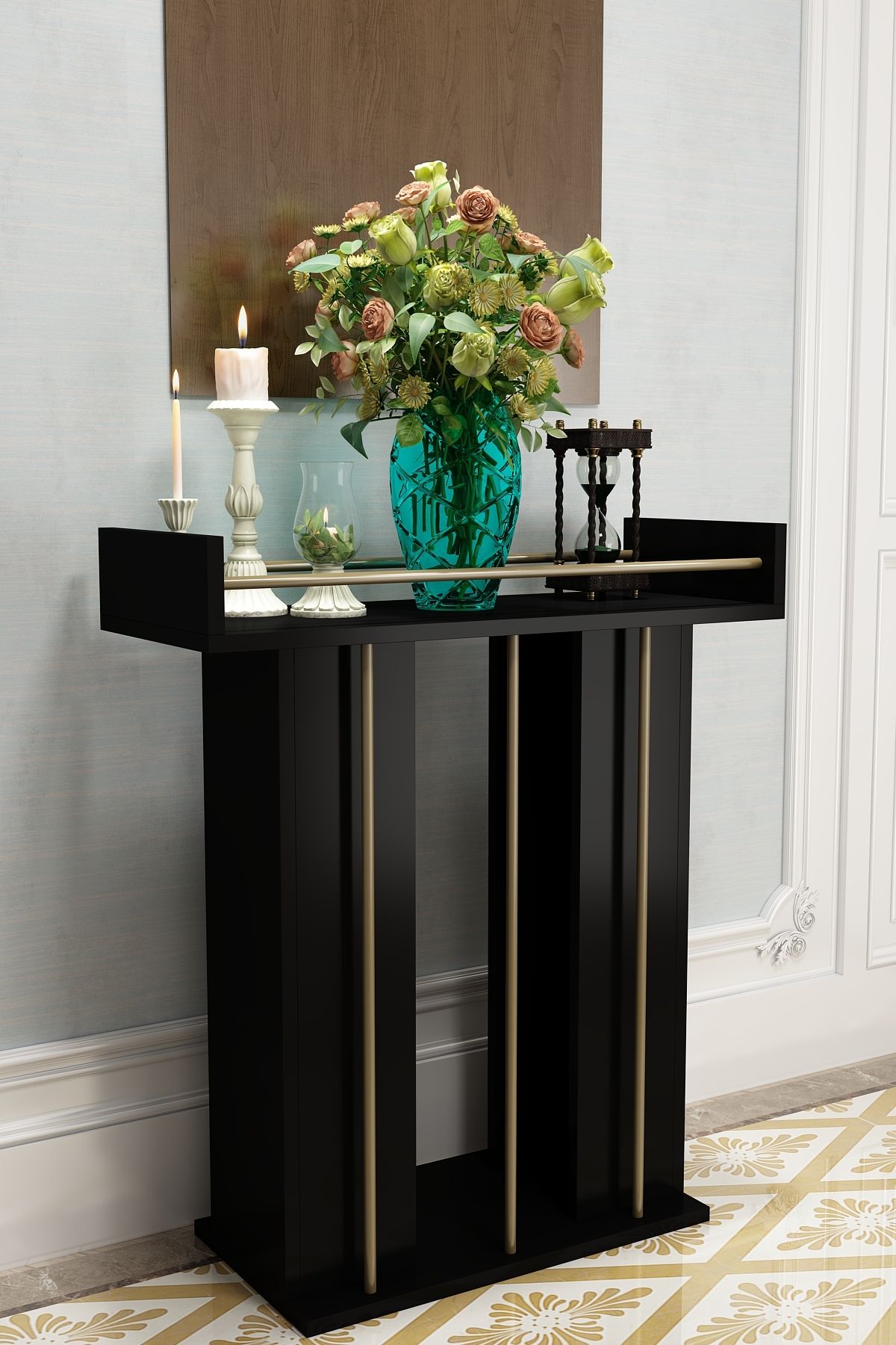 NICOLE DRESSER 75 CM BLACK