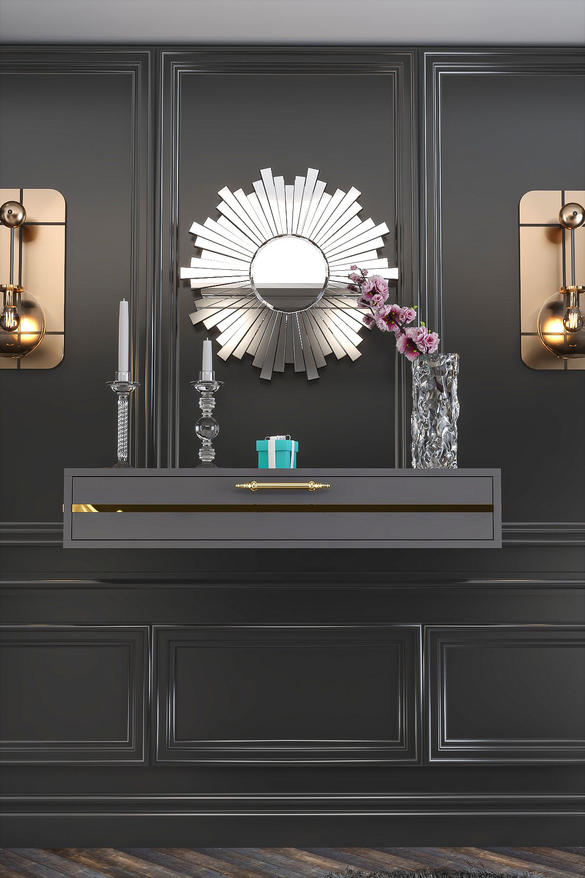 SYBELLE DRESSER 100 CM ANTHRACITE