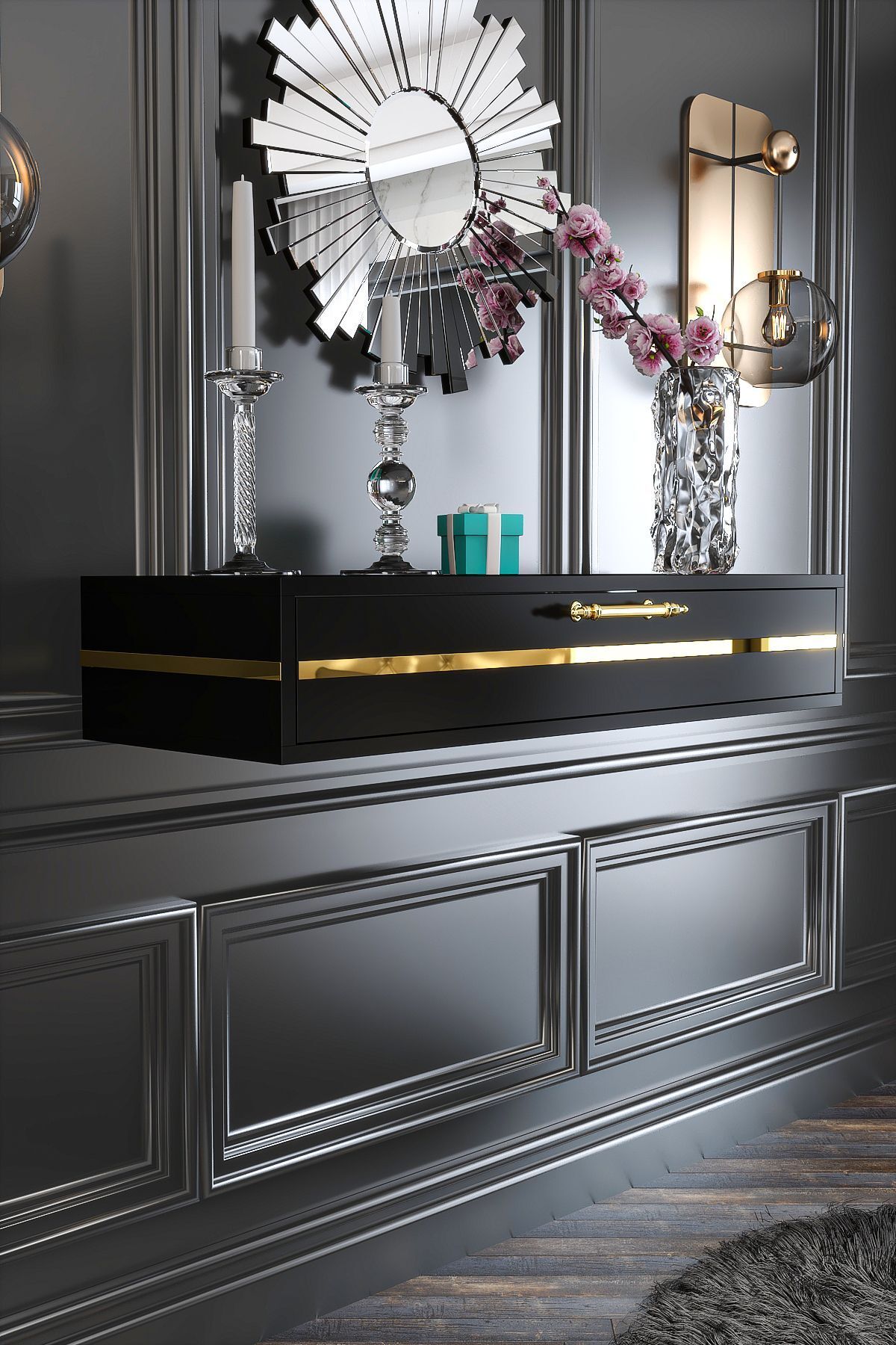 Sybelle Dresser 100 Cm Black