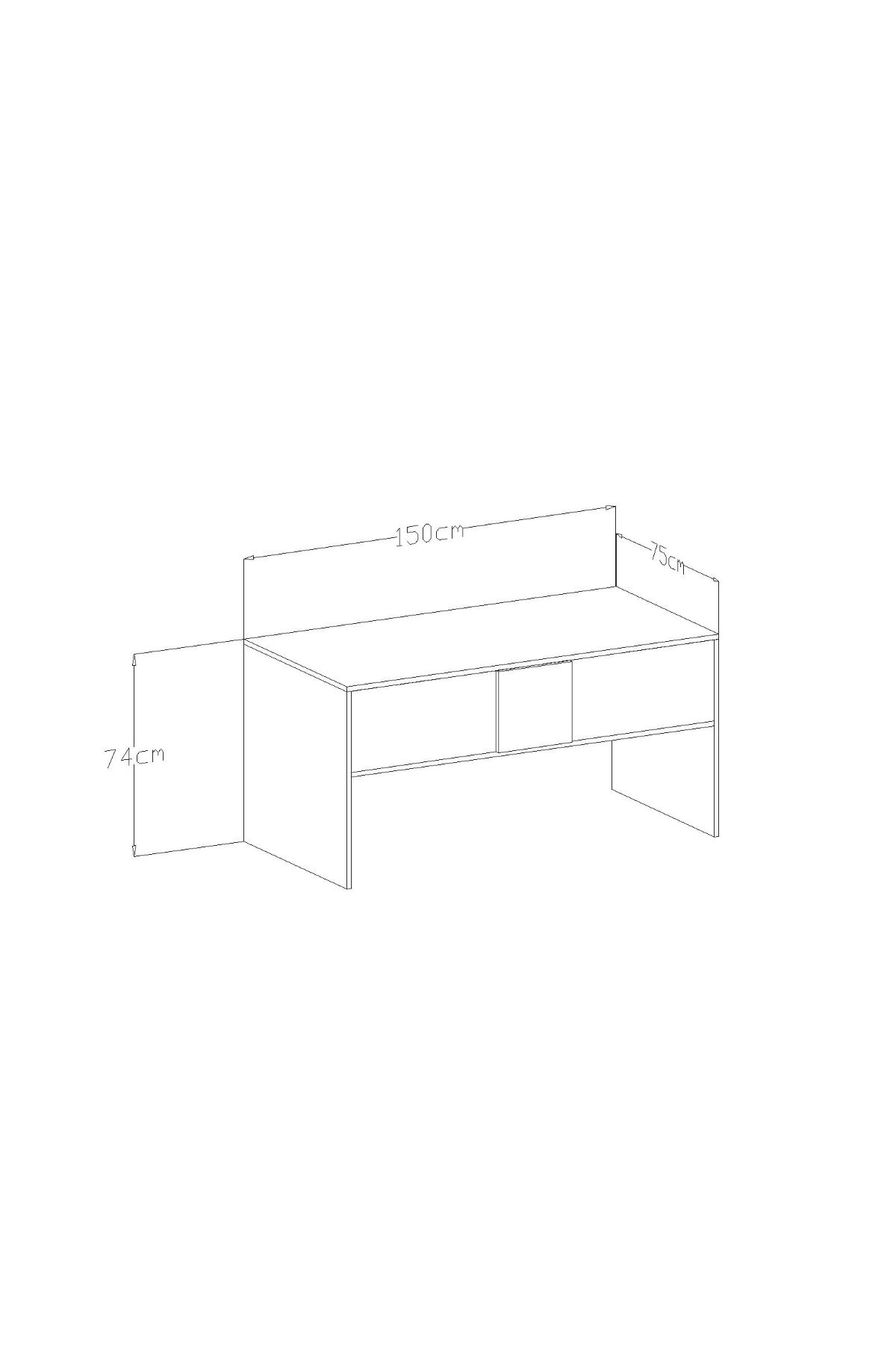 MONARCH OFFICE DESK ROYAL WHITE