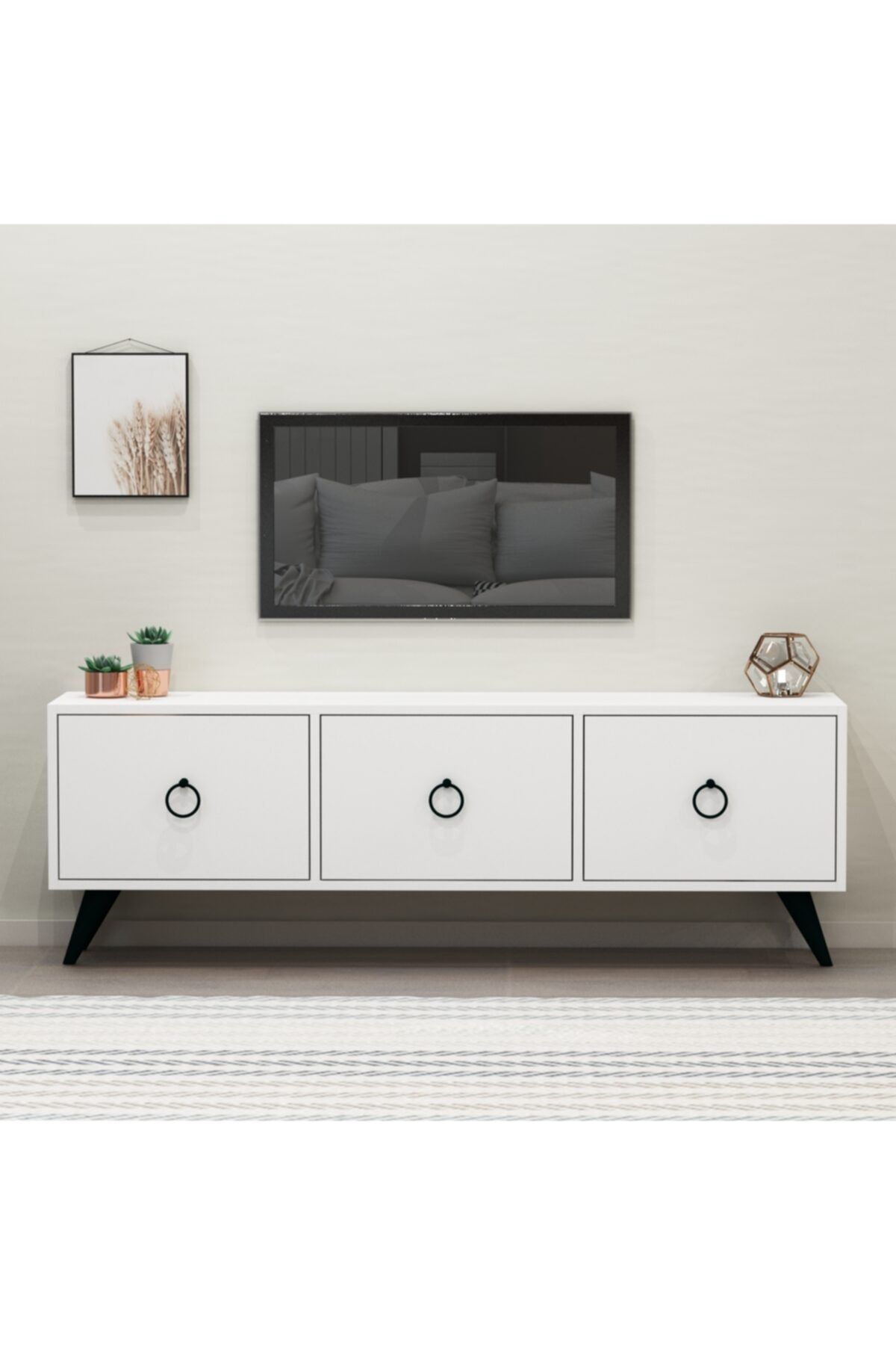 Perla TV Unit White