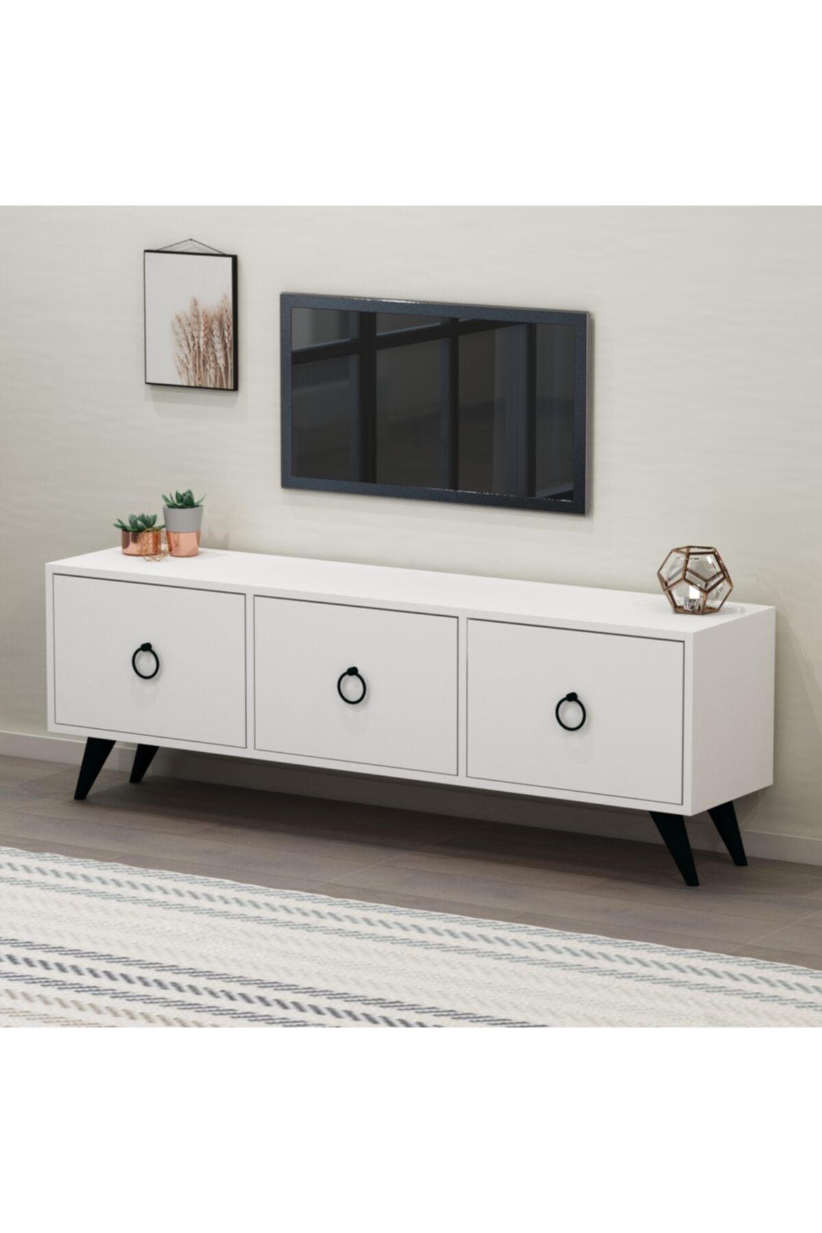 Perla TV Unit White