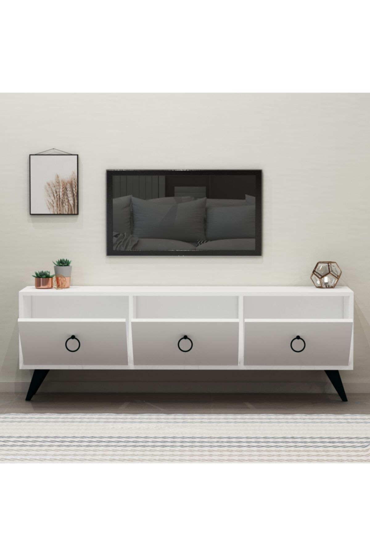 Perla TV Unit White