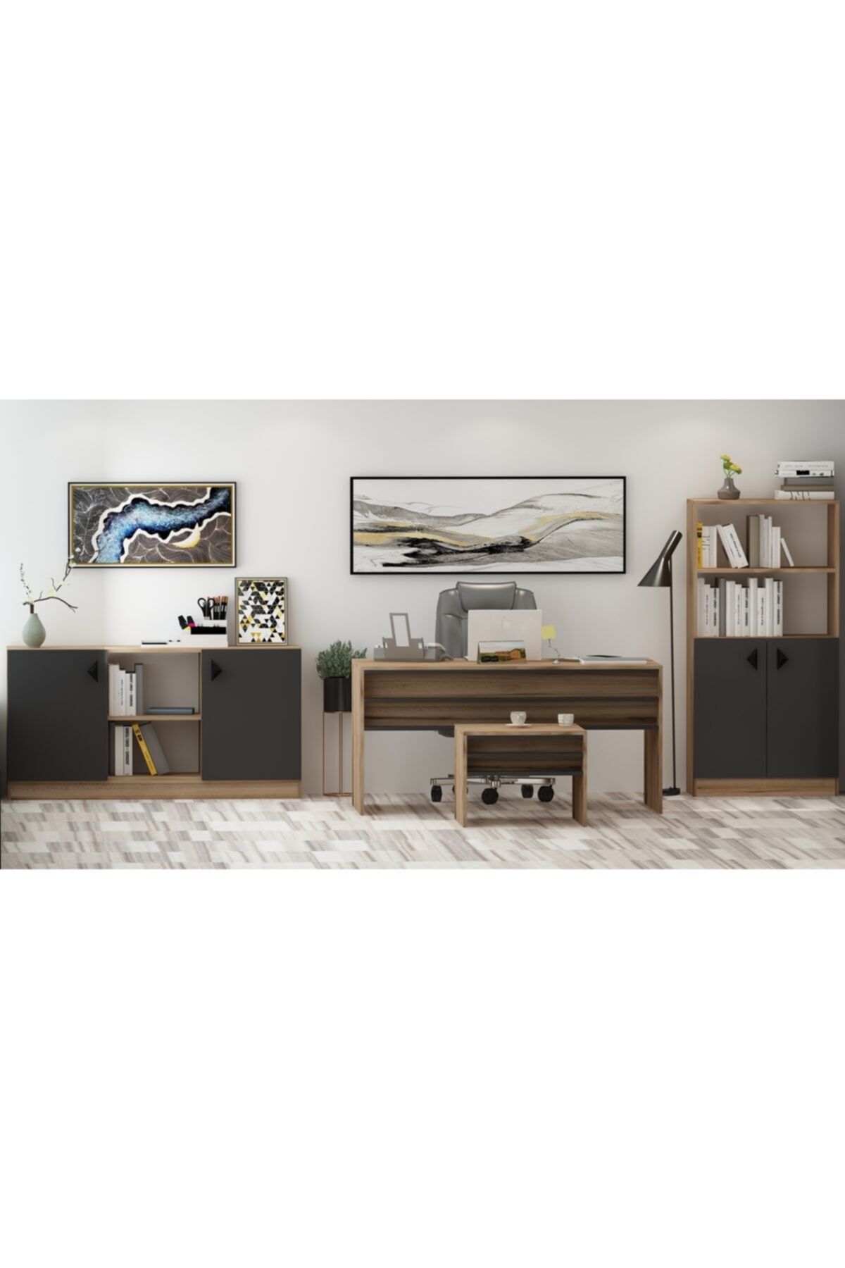 Orion Office Set Çırağan Anthracite