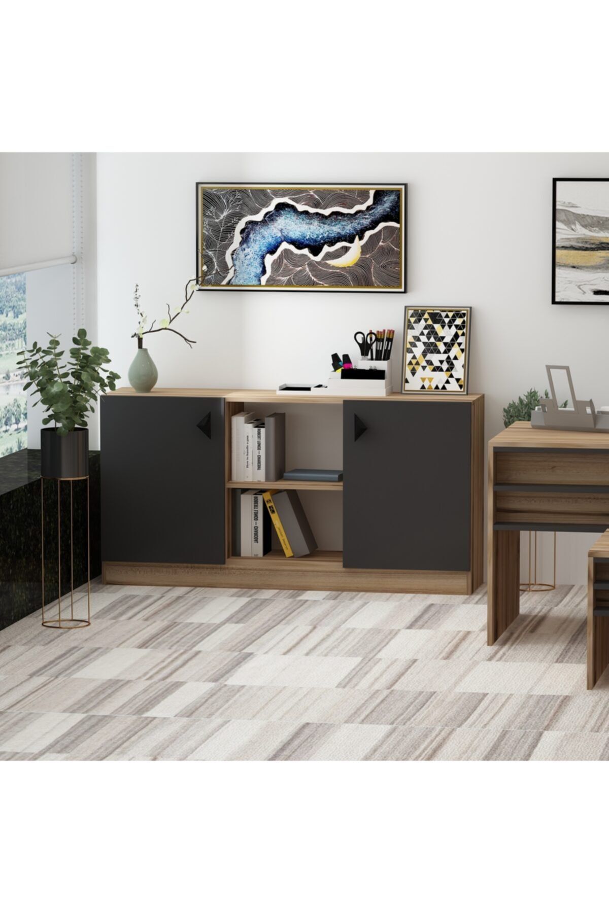 Orion Office Set Çırağan Anthracite