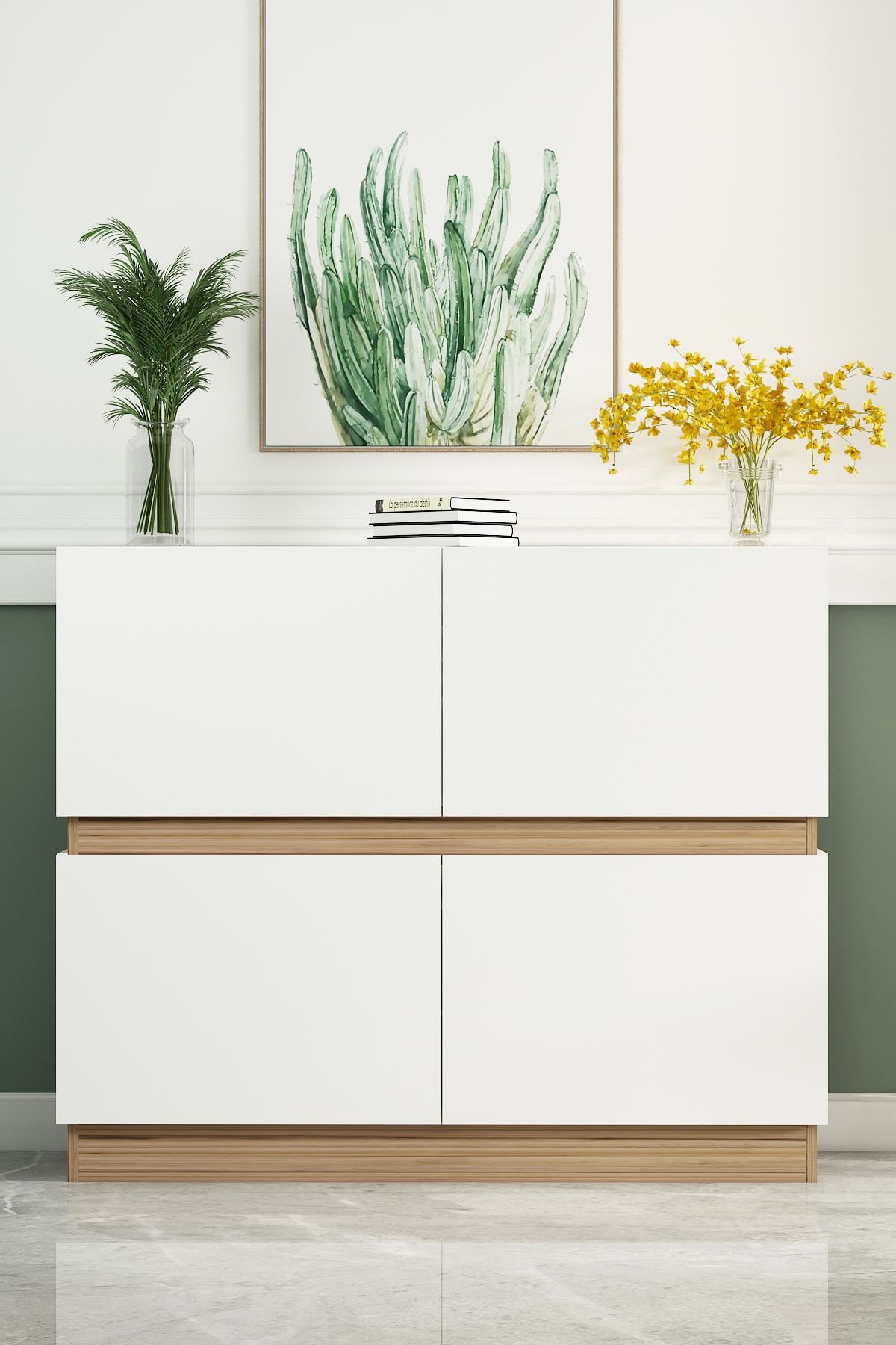 Chloe Multi-Purpose Cabinet White Çırağan