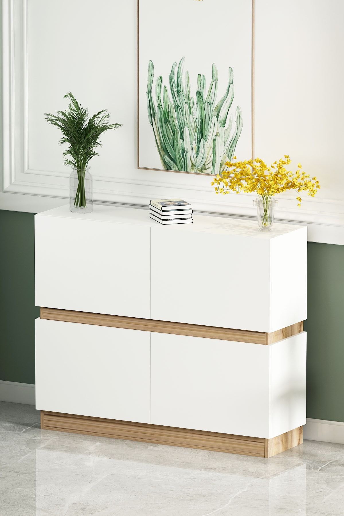 Chloe Multi-Purpose Cabinet White Çırağan