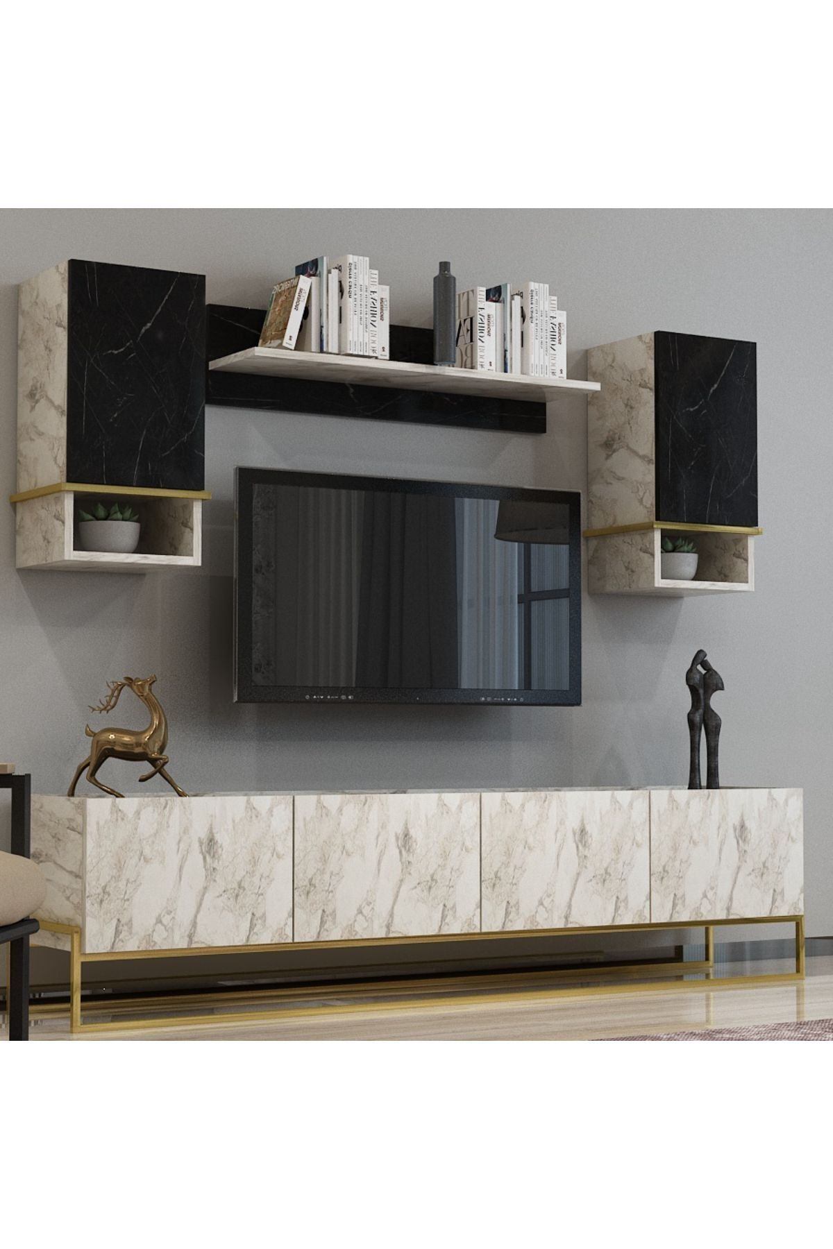 Gusto TV Unit Efes Mermer Royal Marble