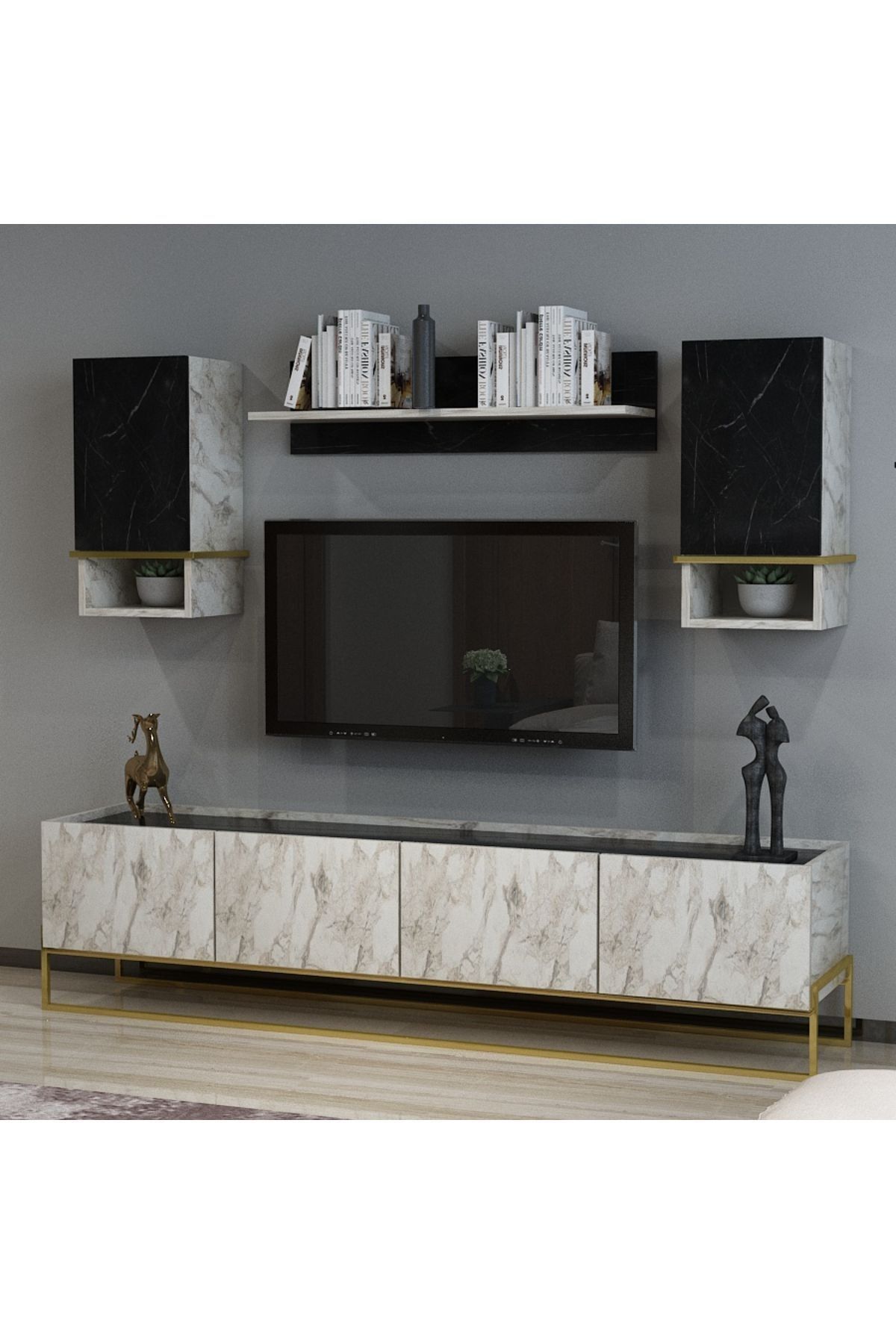 Gusto TV Unit Efes Mermer Royal Marble