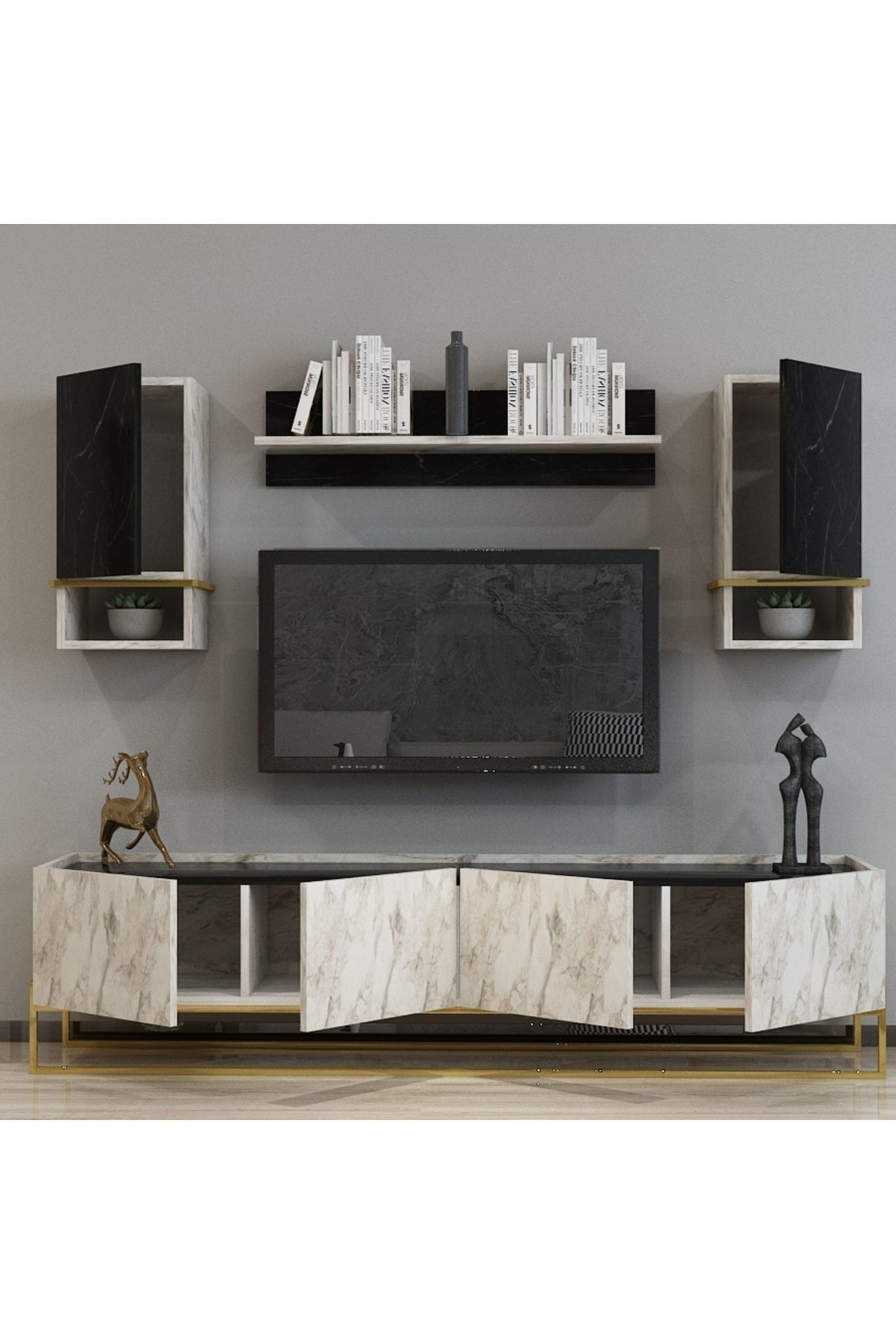 Gusto TV Unit Efes Mermer Royal Marble