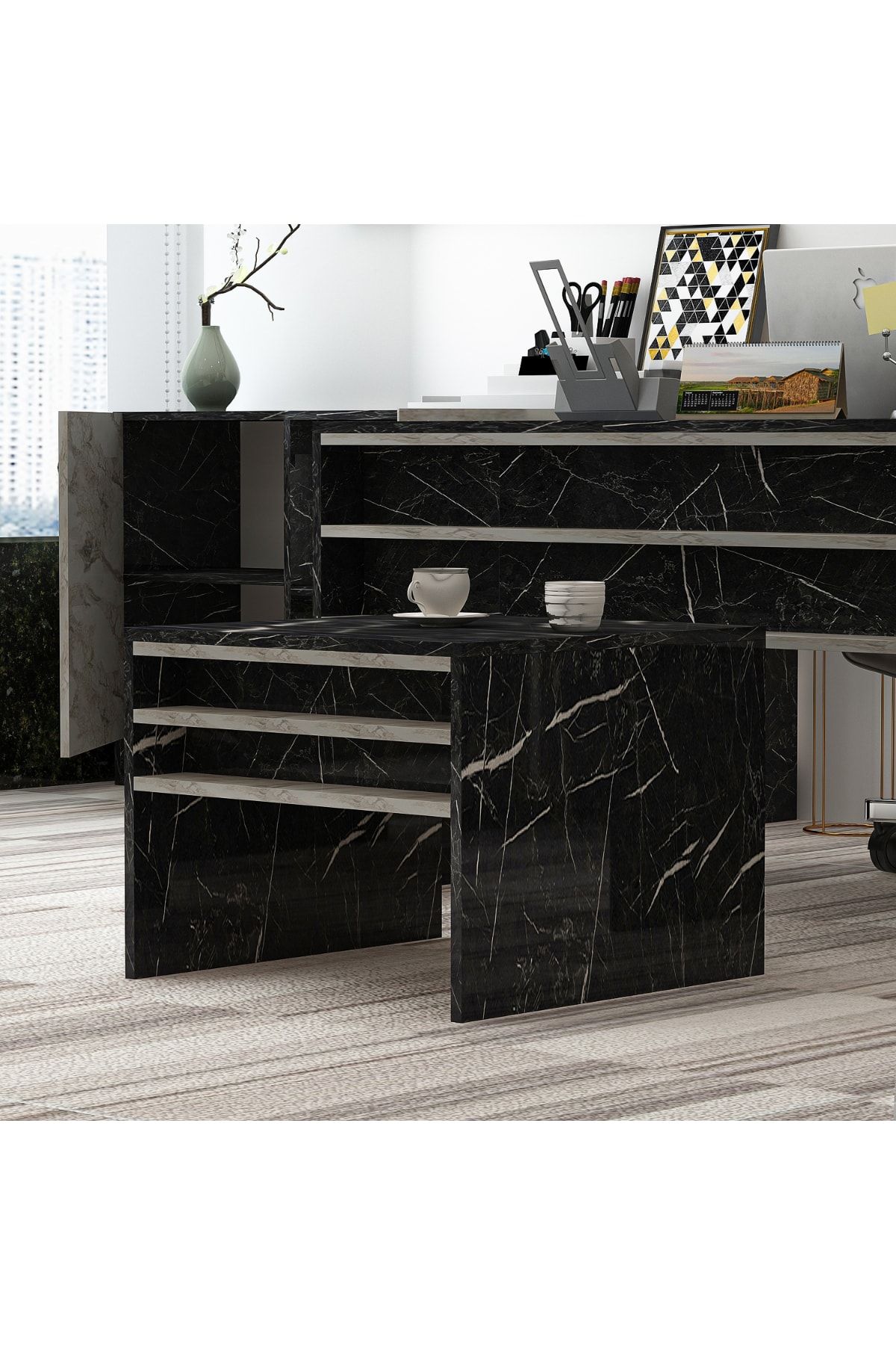 Orion Office Coffee Table Royal Marble Efes Marble