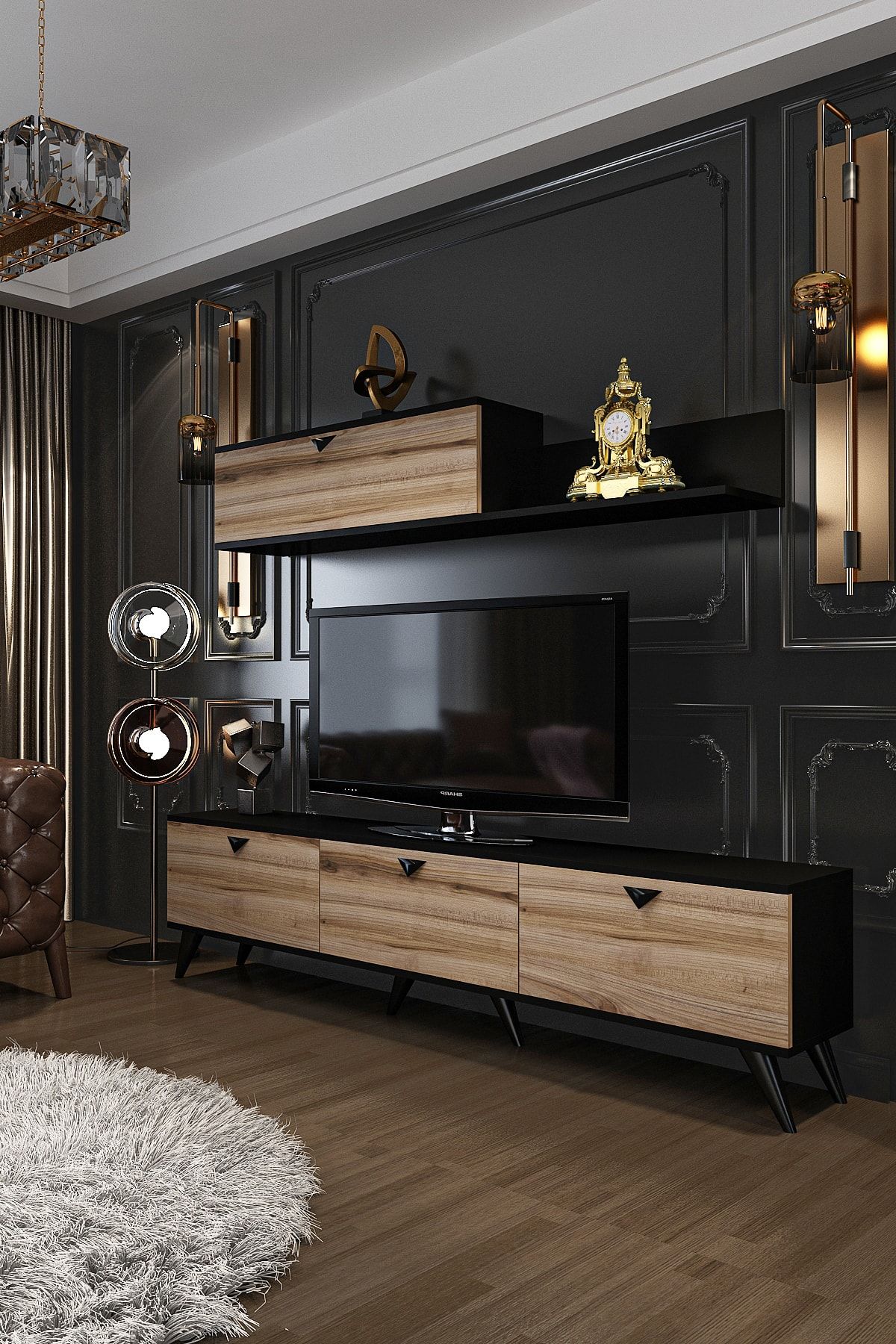 Serenity TV Unit Çırağan Black