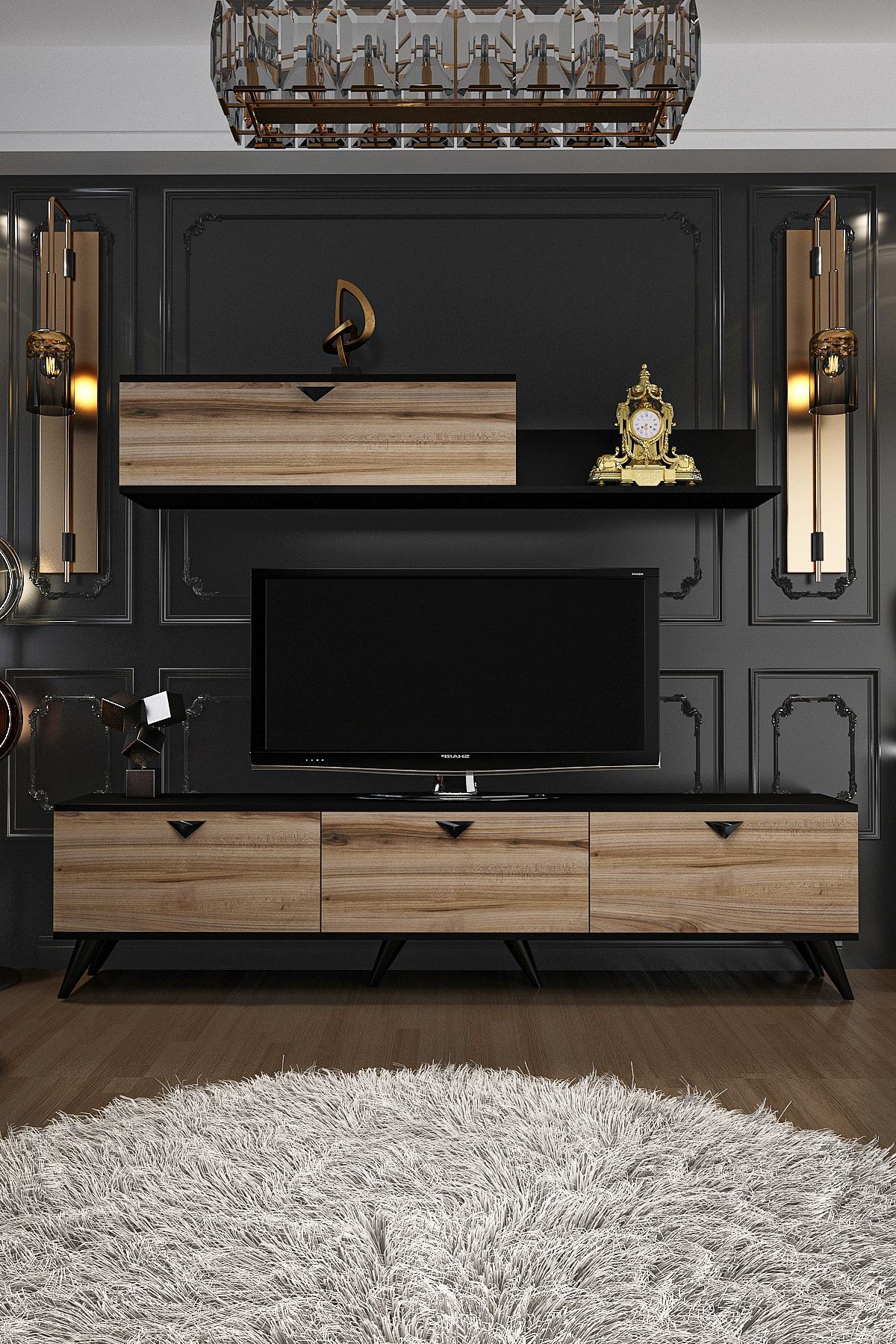 Serenity TV Unit Çırağan Black