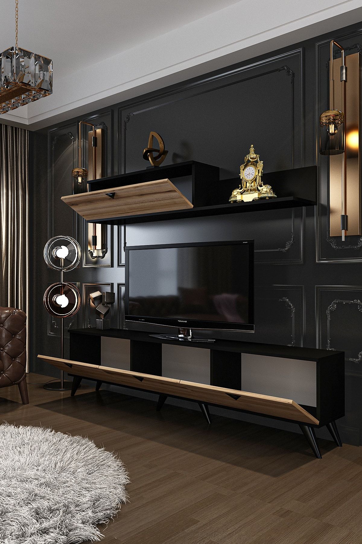 Serenity TV Unit Çırağan Black