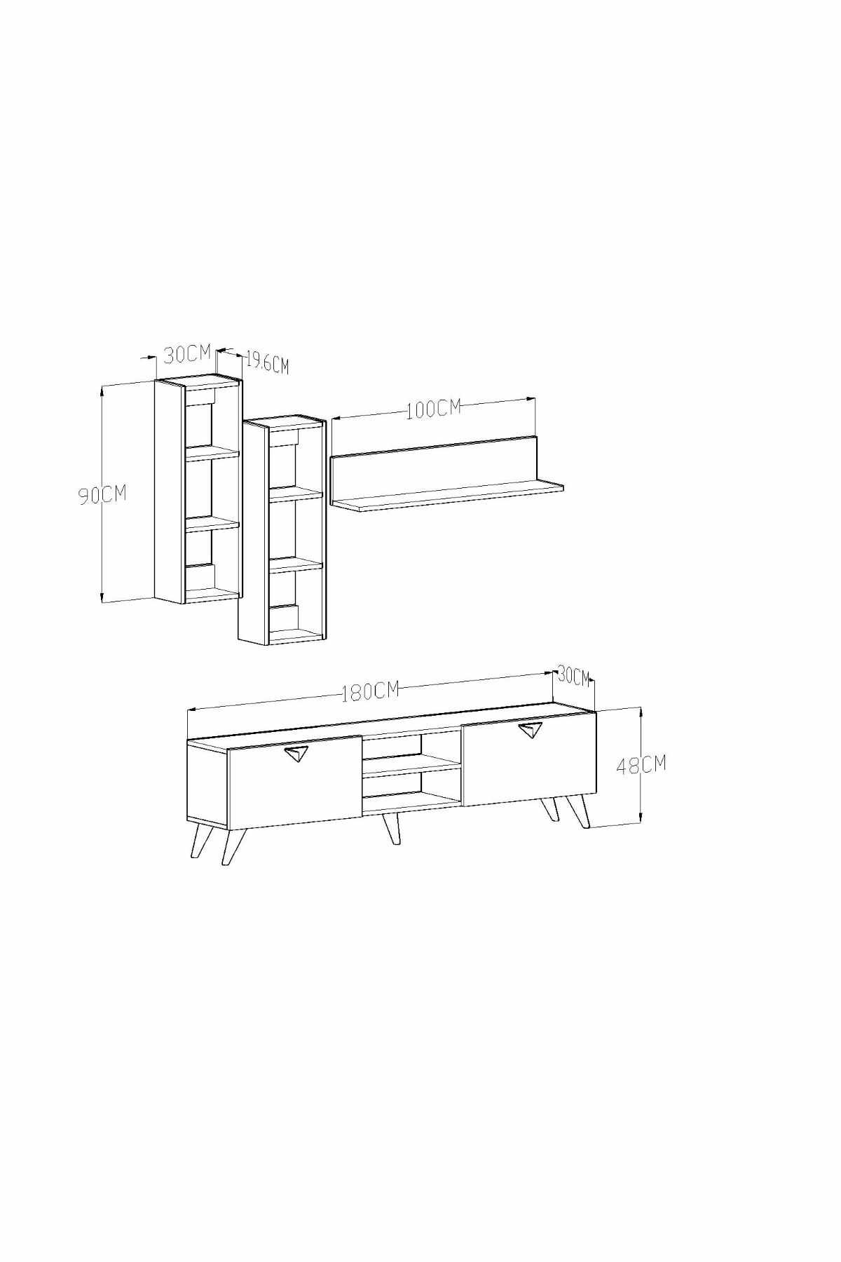 Alvin TV Unit Çırağan