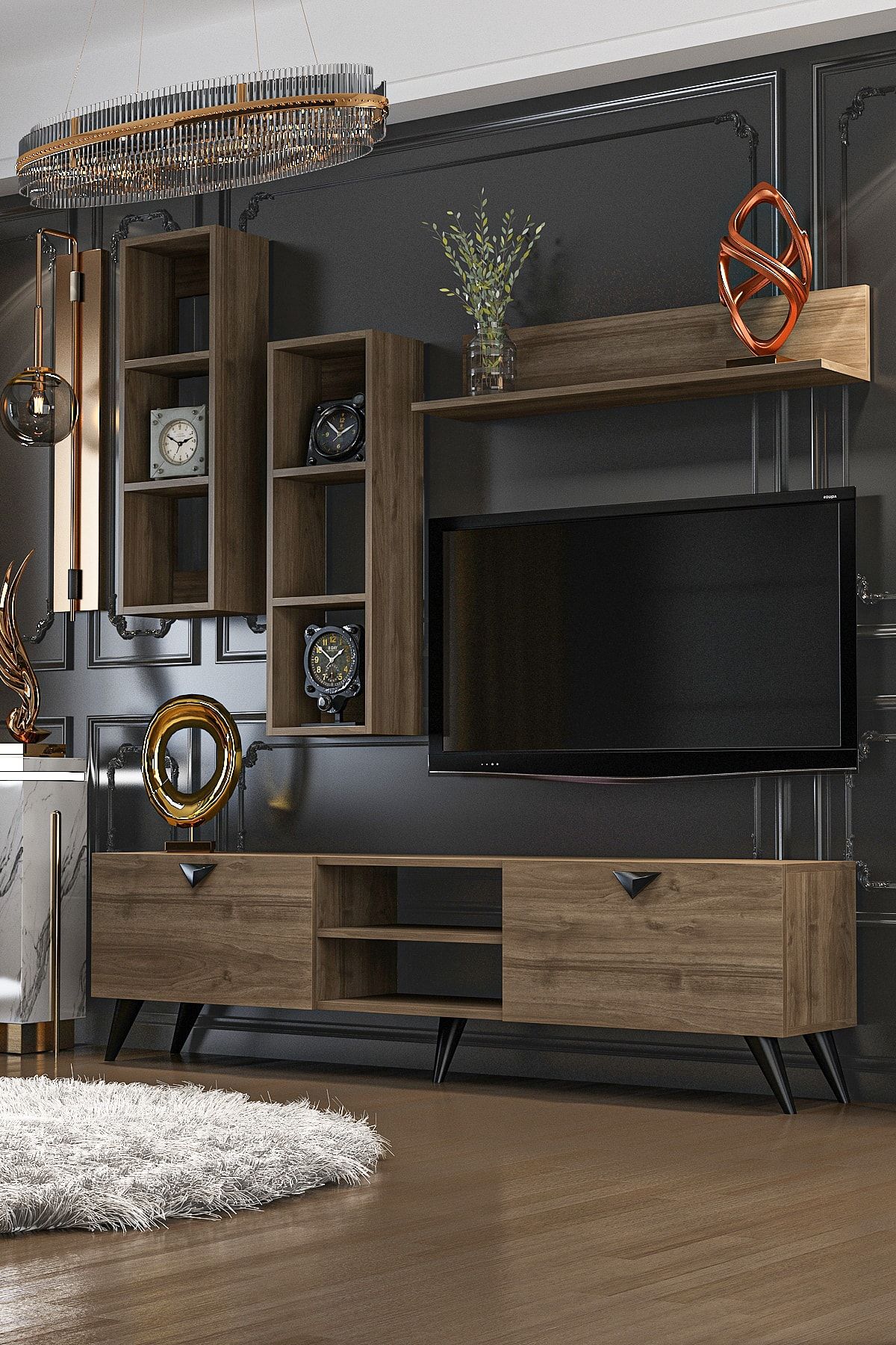 Alvin TV Unit Walnut