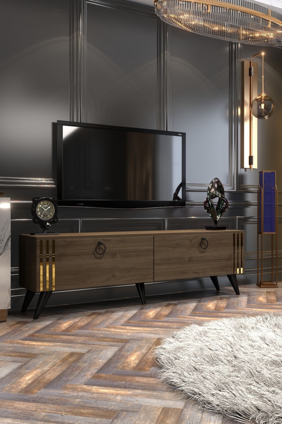 Omega TV Unit Walnut