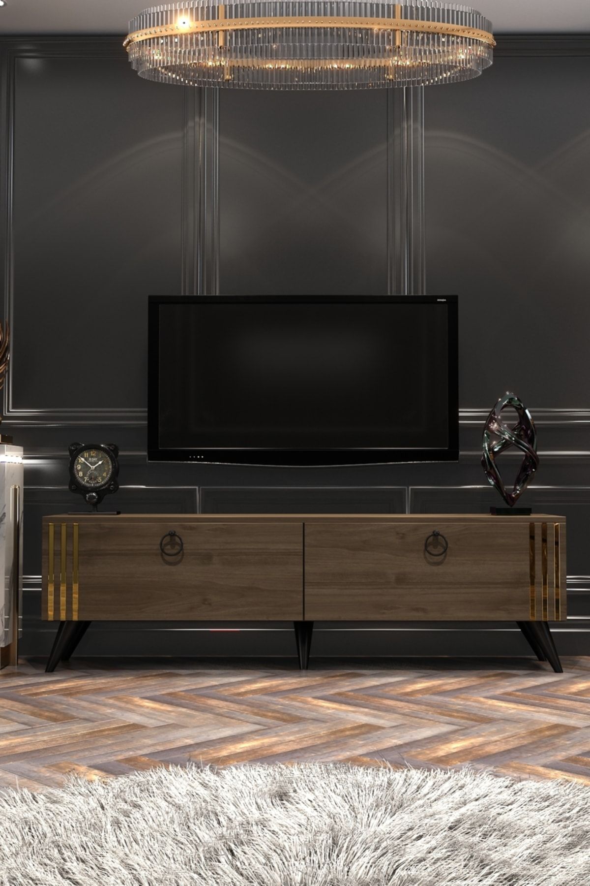 Omega TV Unit Walnut