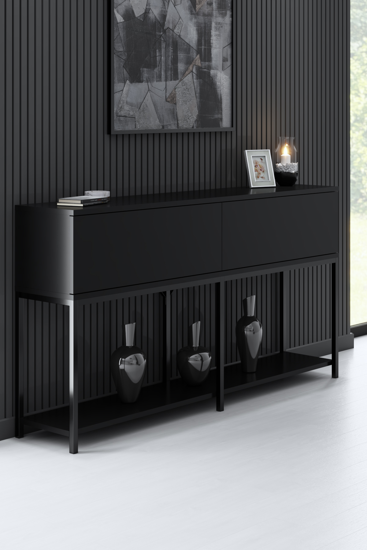 Lord Dresser Black-Black 150x30x80 cm