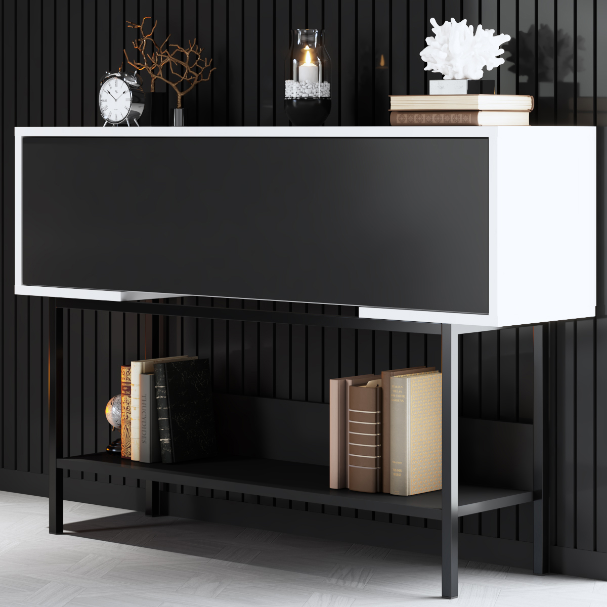 Force Dresser Black-Black 120x30x81 cm