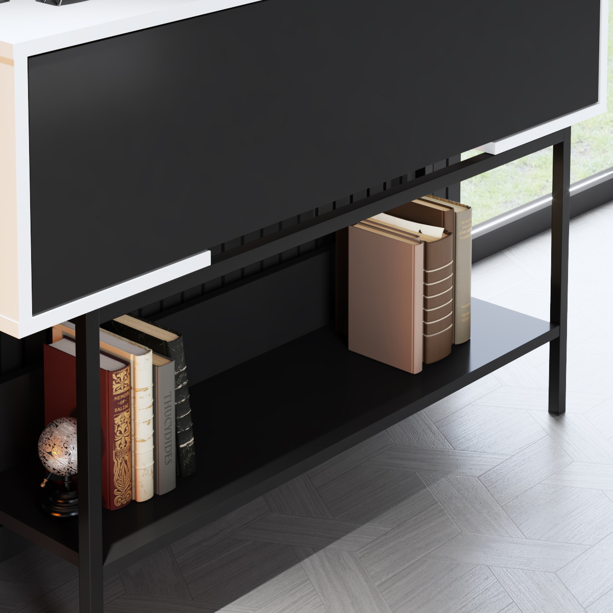 Force Dresser Black-Black 120x30x81 cm