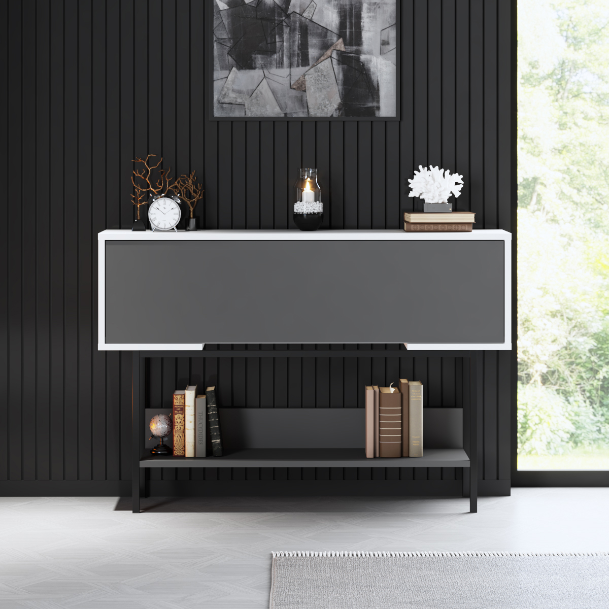 Force Dresser Black-Anthracite 120x30x81 cm