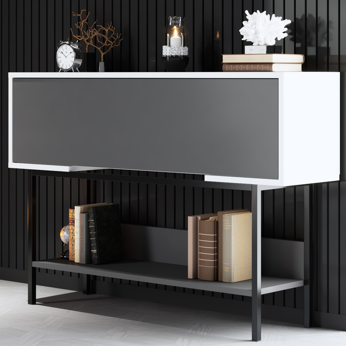 Force Dresser Black-Anthracite 120x30x81 cm