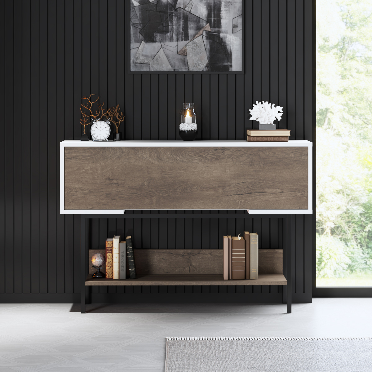 Force Dresser Black-Walnut 120x30x81 cm