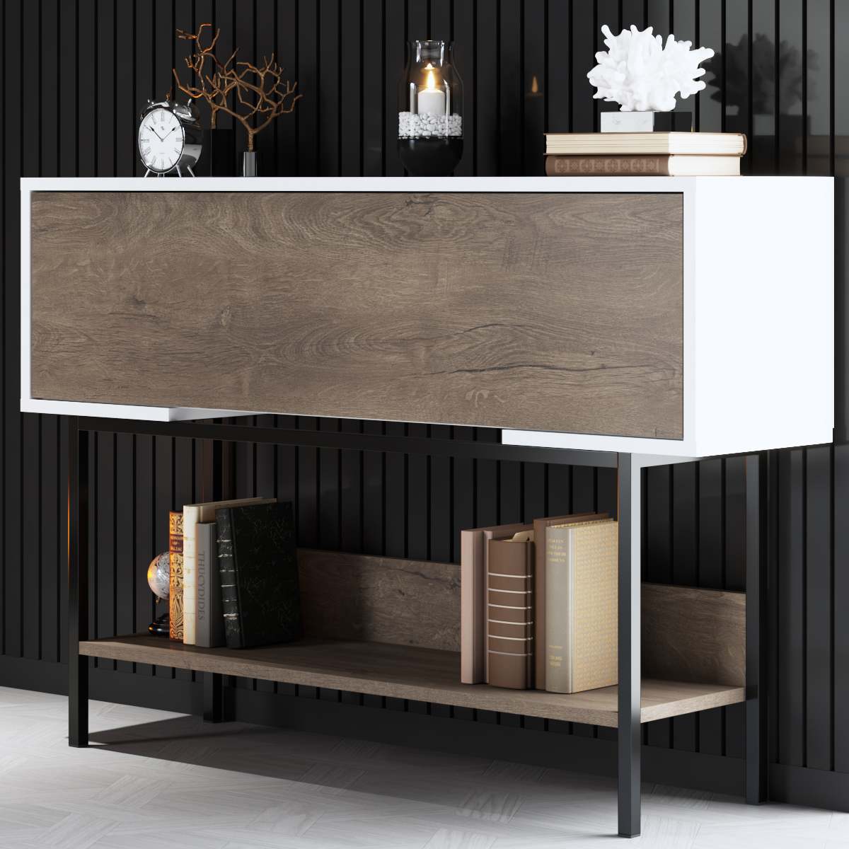 Force Dresser Black-Walnut 120x30x81 cm