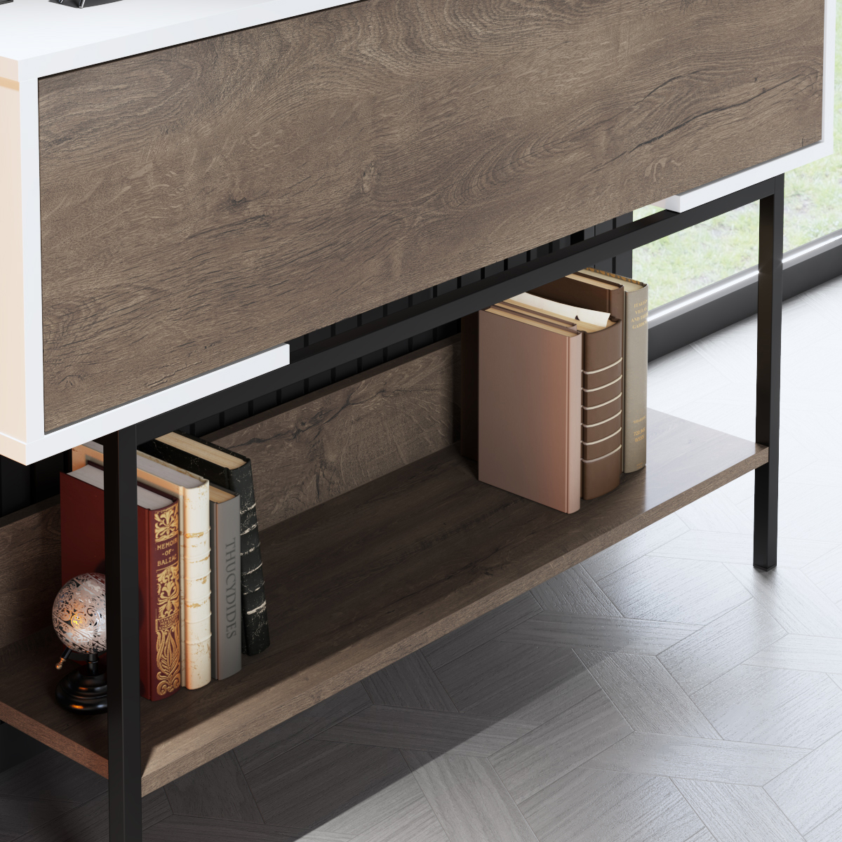 Force Dresser Black-Walnut 120x30x81 cm