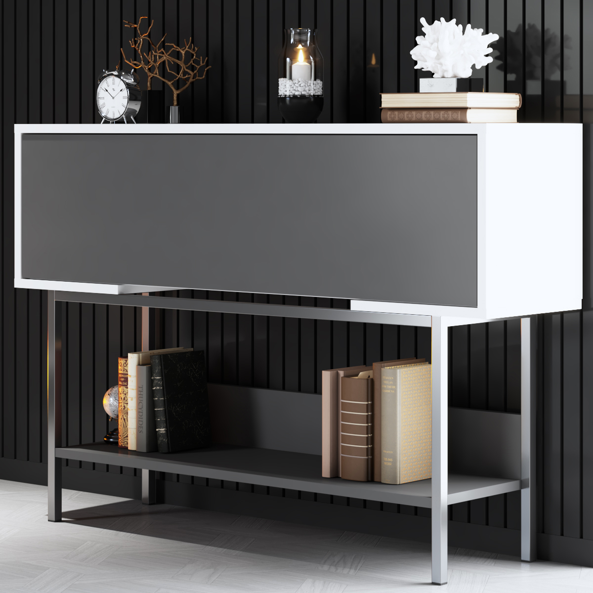 Force Dresser Silver-Anthracite 120x30x81 cm